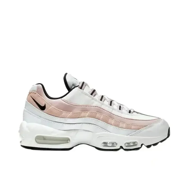 Nike Air Max 95 White Pink Original Retro Men Women Running Shoes Low-top Anti-slip Shock Absorption Casual Sneakers Men Women