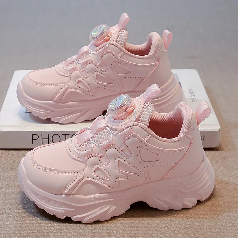 

Детские повседневные кроссовки для детей 3-18 лет, розовые дышащие туфли для мальчиков и девочек, модные детские кроссовки с белой сеткой