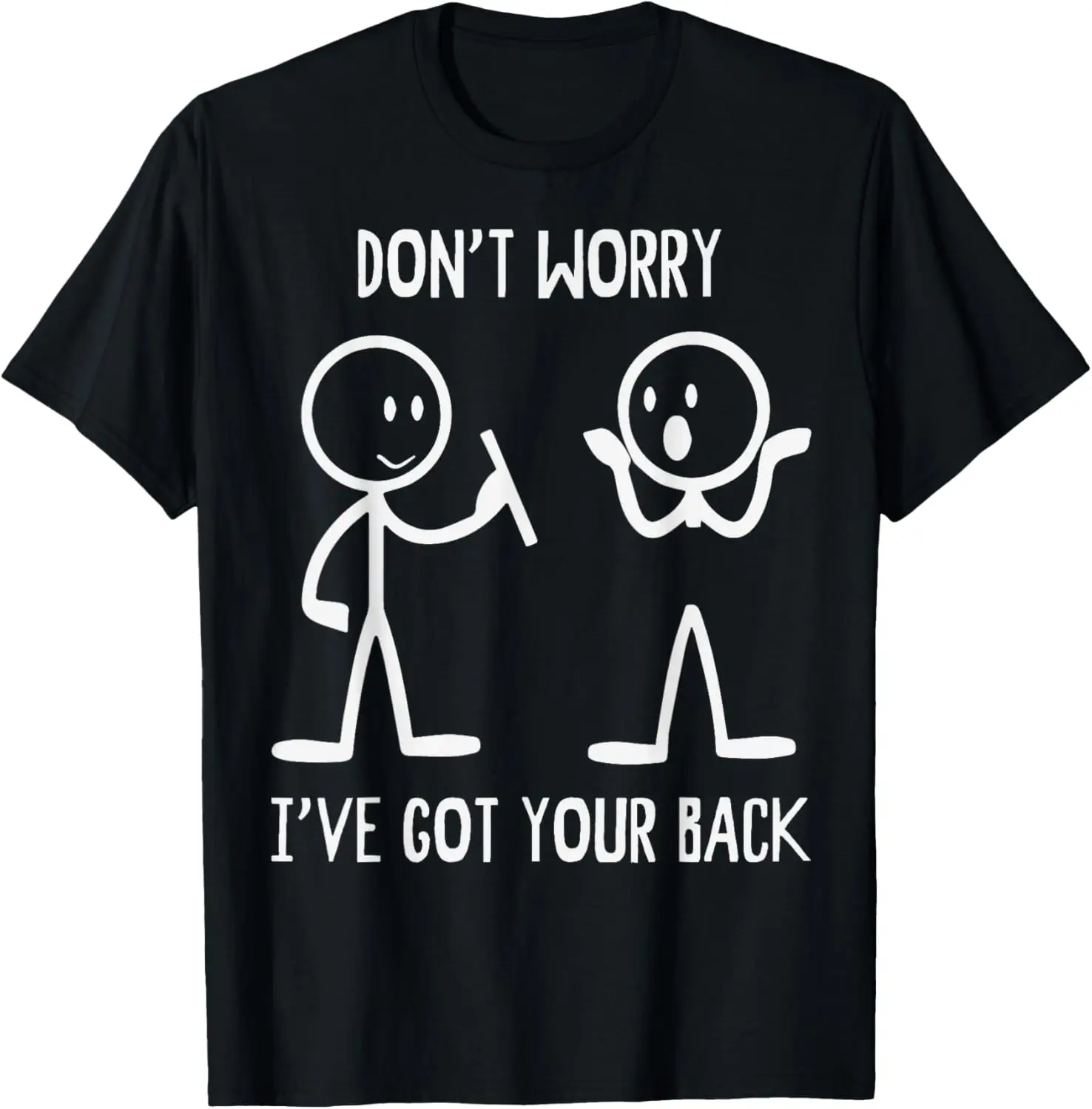 Stick Figures Funny Back Graphic Novelty Sarcastic TShirt T-Shirt