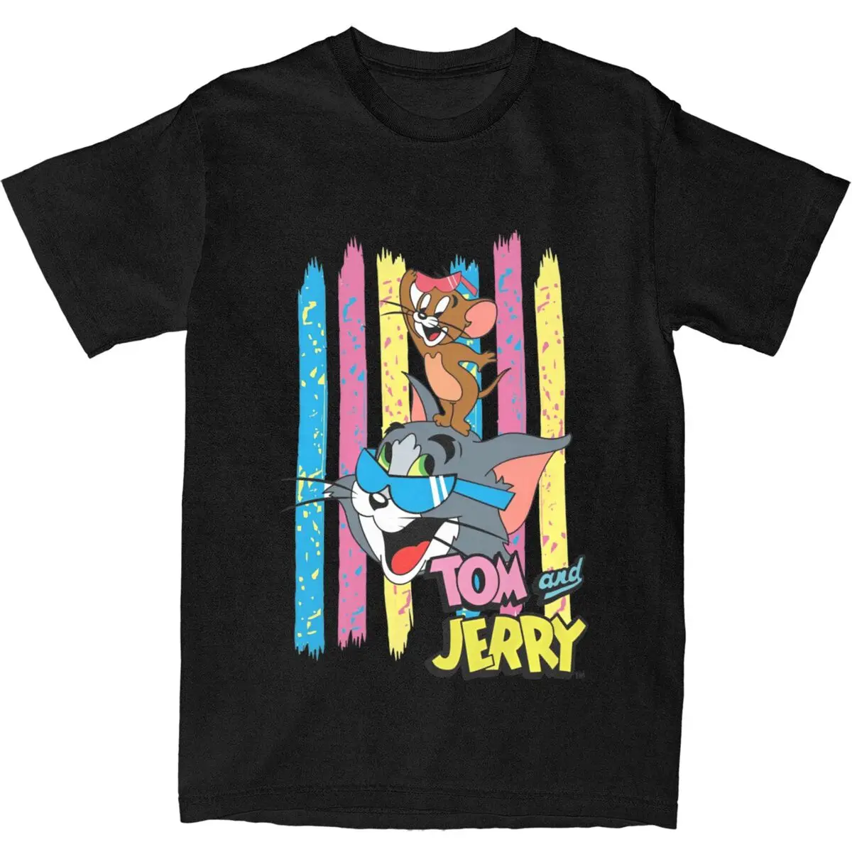 Haikyuu T-Shirt Miniso T-toms And J-jerry Cartoon 100 Cotton T-Shirts Trendy Cool Tee Shirt