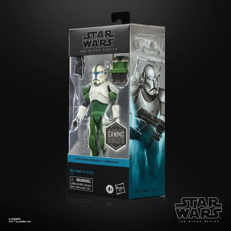 Genuine Hasbro Star Wars The Black Series RC-1140 (Fixer) RC-1138 (Boss) Republic Commando 6" Action Figure Gaming Greats Model view 4