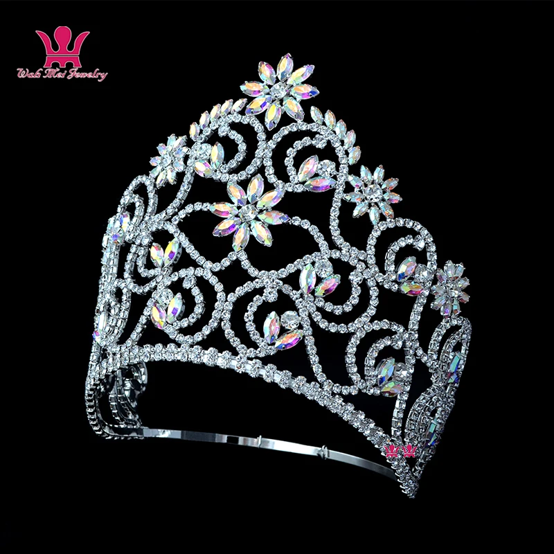 

Gorgeous Queen Crown Crown Tiara Rhinestone Crystal Awards Ceremony Tiara Bride Hair Accessories Beauty Queen Crown MO246