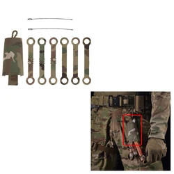 Fluorescent Stick Pouch Tactical Storage Bag With Hanging Rope Pull Loops Various Combinations