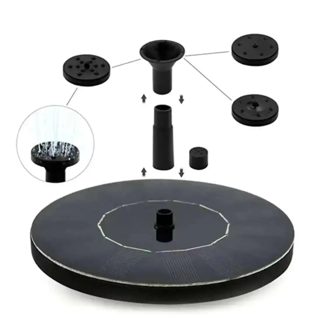 7V 13/16cm Watering Kit Power Pump Pool Pond Submersible Waterfall Floating Solar Panel Water Fountain For Garden