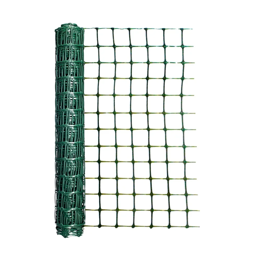 

Durable 24in High Green Plastic Fence Roll 25ft Long Temporary Barrier Gardens Raised Beds All-Weather Rust Resistant