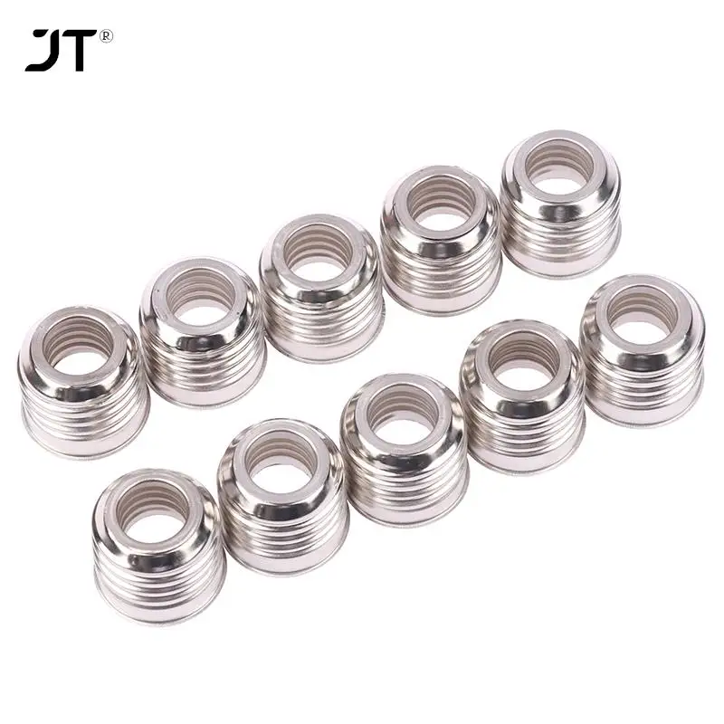 10pcs E27 To E14 Lamp Holder Converter Light Bulb Small Iron Ring Lampholder Adapter