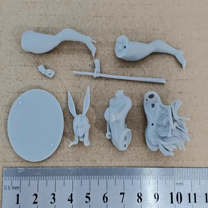 

Масштаб 1/24, фигурка из смолы, миниатюрный кролик для девочек, Nsfw, две версии, сборный комплект моделей, в разобранном и неокрашенной 3D-статуи, игрушка