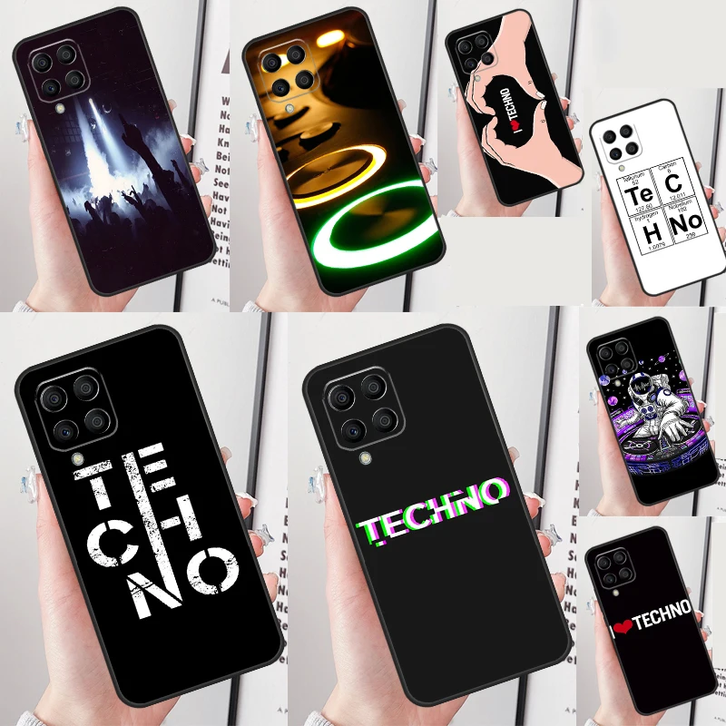 Techno Music For Samsung Galaxy M11 M21 M31 M12 M13 M14 M15 M35 M55 M34 M54 M33 M53 M32 M52 M06 M16 Case