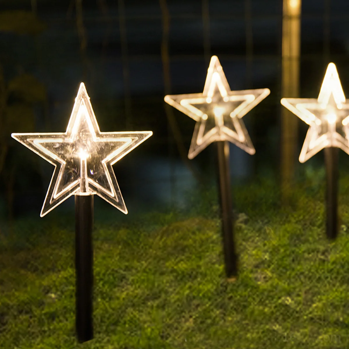 

LED Star String Outdoor Garden Stake Light Waterproof Acrylic Christmas Yard Lamp Ideal Lawn Patio Pathway Decoration