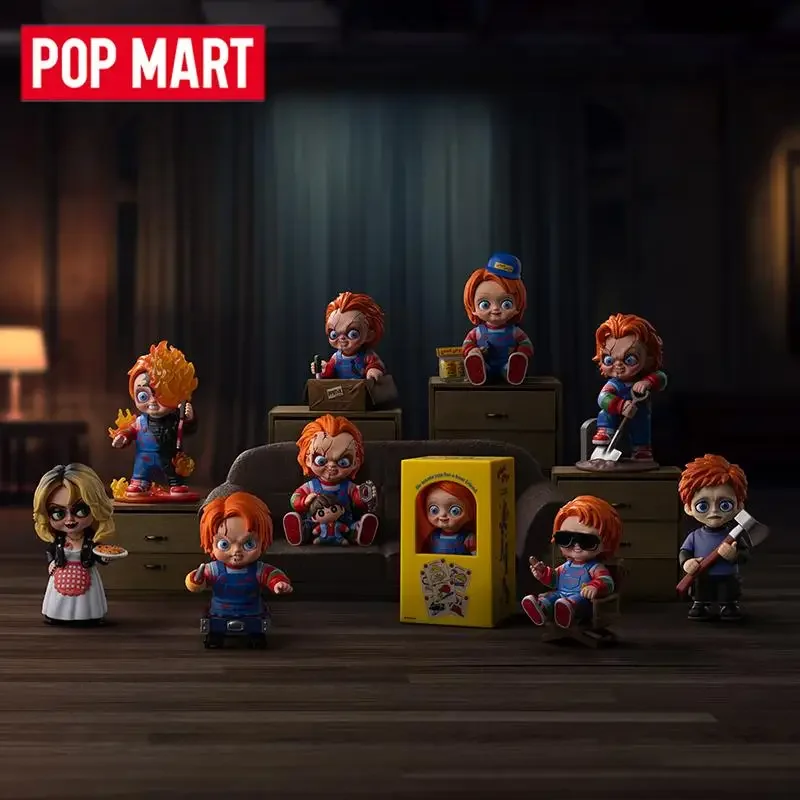 POP MART Чаки Франчайзинговая серия, оригинальная слепая коробка, сюрприз, загадочная коробка, милые аниме-фигурки, украшения, фигурки