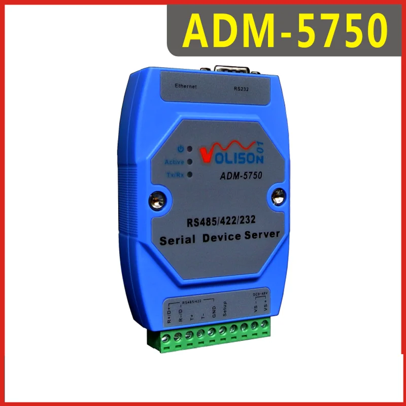 

ADM-5750 industrial serial port server RS232/485/422 to Ethernet transparent transmission