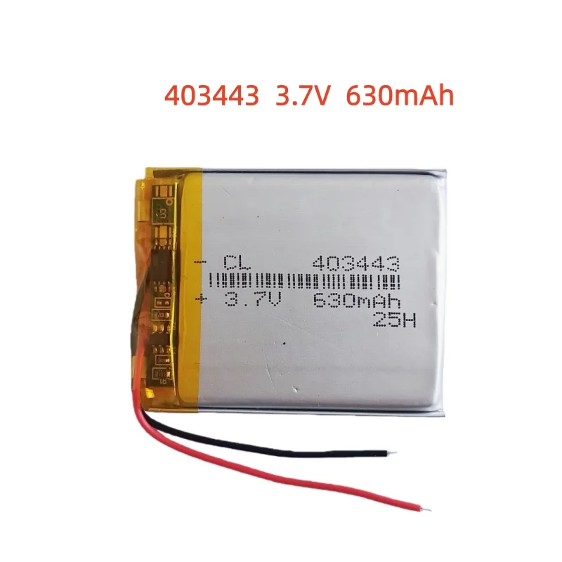 

403443 3.7V 630mAh Lithium Polymer LiPo Rechargeable Battery Li cells For PAD DVD E-book Note Book Bluetooth Headset Mobile