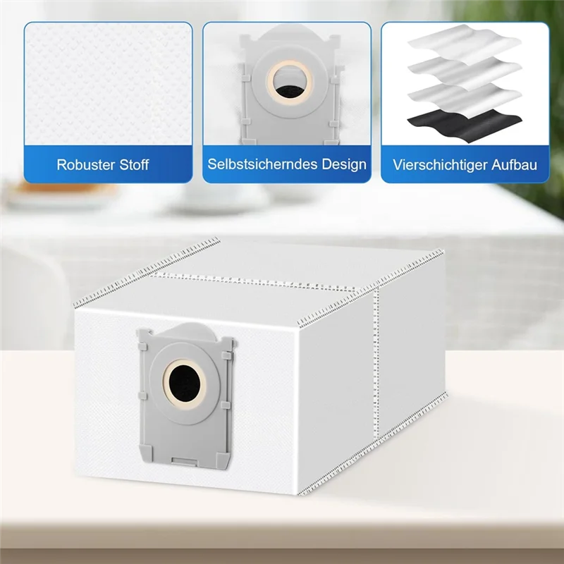 Bolsas de vacío para Robot aspirador Ecovacs Deebot X8 PRO Omni / X8 OMNI / T50 PRO Omni / T50 MAX PRO Omni / T50 Omni