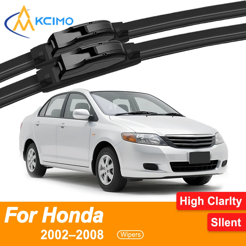 

2PCS Quiet Wiper Blades for Honda City 4 GD6/GD7/GD8 2002–2008 All-Weather High Performance Ensure Clear View & Safe Driving