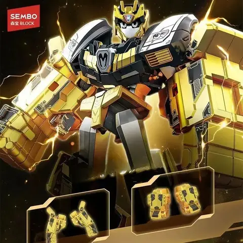 Black Gold Edition Black Dazzling Card Fighter Hero Dazzling Blue Lightning Transformation Building Blocks Boy Toy Gift Box