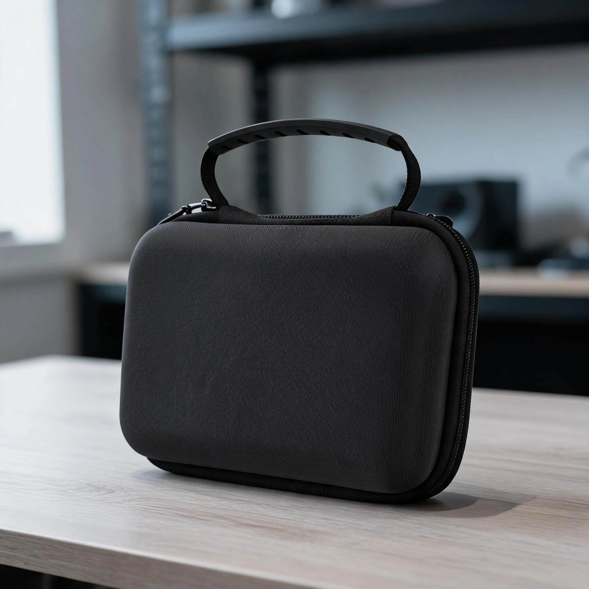 Hard EVA Carrying Case For M-VAVE FM-1 Audio FM Synthesizer, Storage Bag With Mesh Pocket For Cables And Accessories,