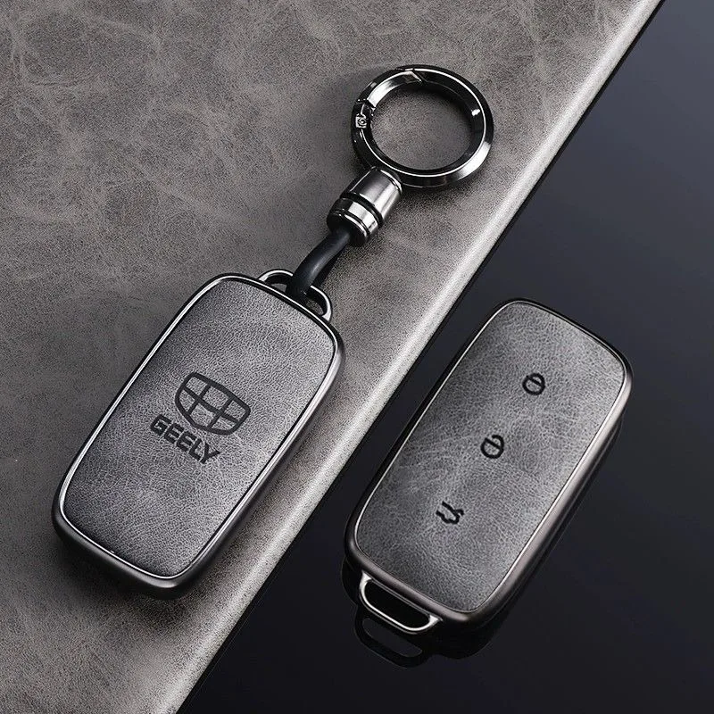 Car Key Case Fob for Geely EX5 Accessories 2026 Galaxy E5 EMi PHEV Starray Bybrid Starship 7 Mexico Keychain Remote Cover Shell view 2