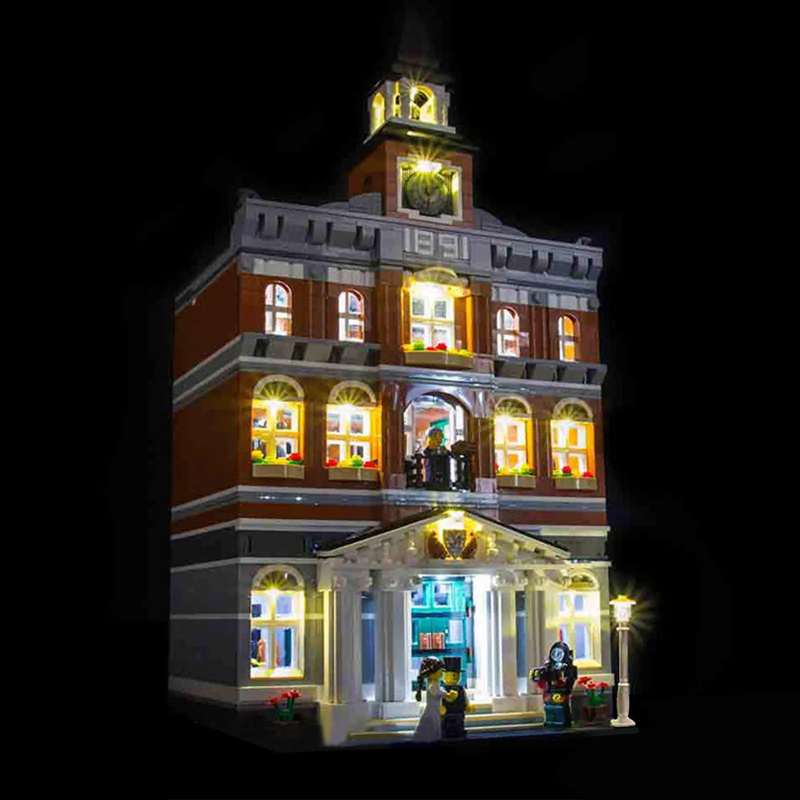 

Светодиодное освещение LYBMTWF (без модели) для 102224 Town Hall Модульная подсветка ваших строительных блоков Только лампа и батарейный отсек Bui