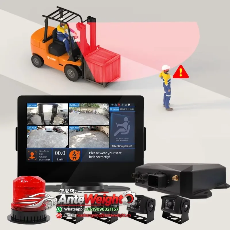360 Degree Waterproof Rearview Car Reverse Assistance Camera System for Safety Driving Monitoring for Forklifts