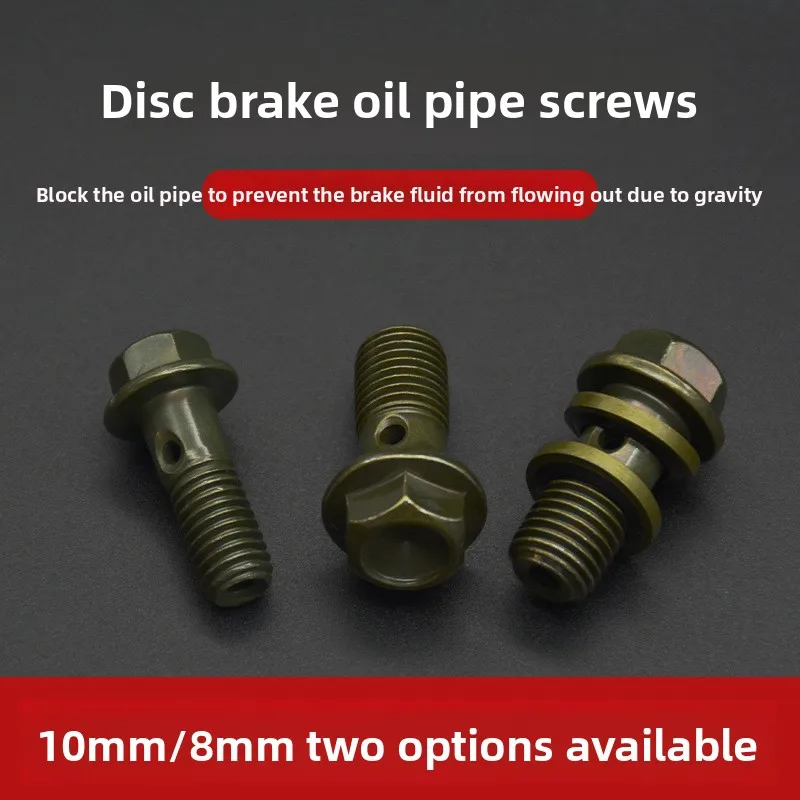 

8mm and 10mm fuel pipe screws with anti-rust treatment, suitable for repairing fuel pipes of motorcycles and cars