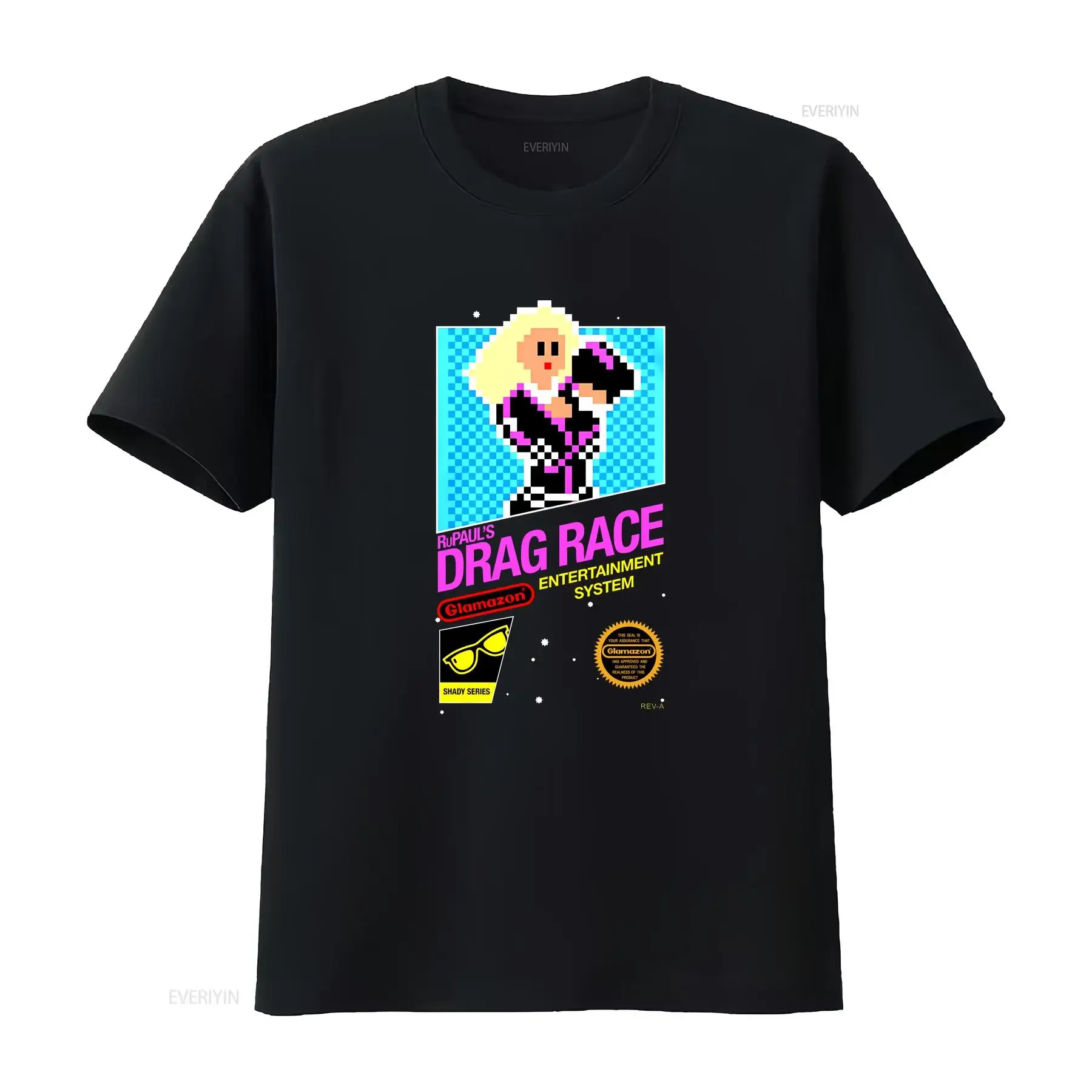 تي شيرت Rupaul S Drag Race 8 بت تي شيرت عتيق برسومات مغسولة ناعمة كاجوال للجنسين للارتداء اليومي ملابس خروج عصرية قابلة للتنفس