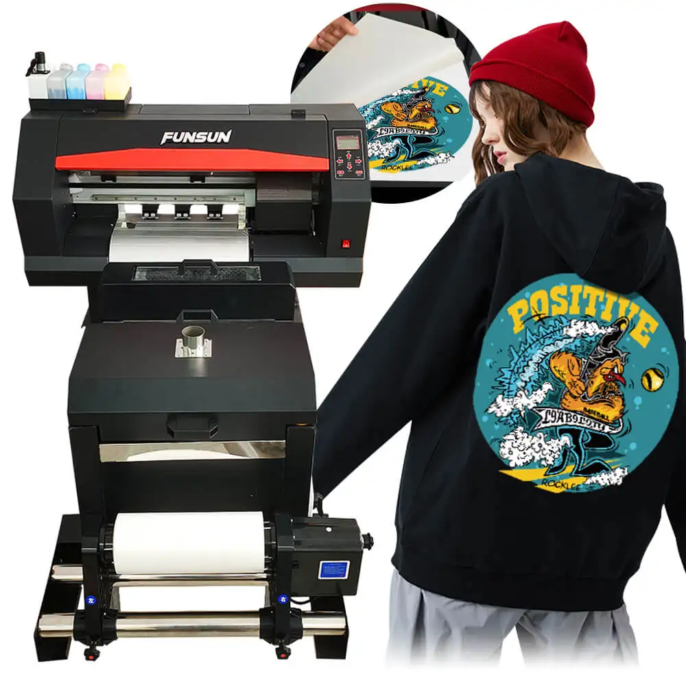 Funsun Hot Sell Multifunctional 30cm DTF Printer for  T shirt Hoodie Canvas Sweater