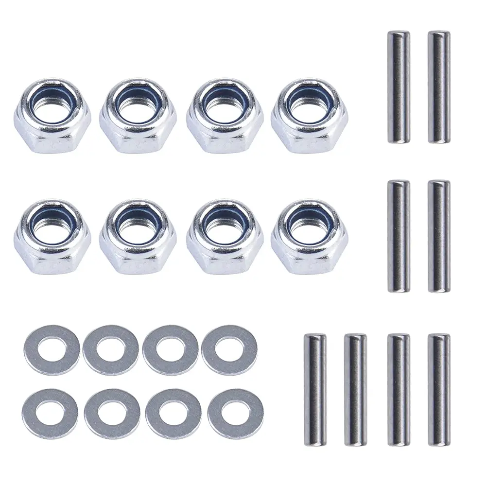 Aluminum Hex Wheel Hubs 12mm and M4 Lock Nuts for Traxxas Slash 4X4 Stampede Rustler Rally VXL Nitro 4-Tec 4WD 1/10 RC Car Parts