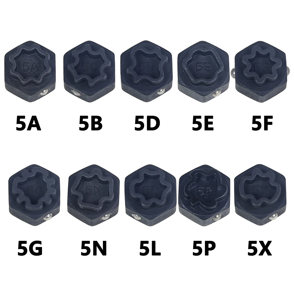 Spline Wheel Lock Lug Nuts Key Socket Automotive Wheel Anti-Theft Screws Remover Socket Remover Kit  for Mercedes Benz 5A-5X