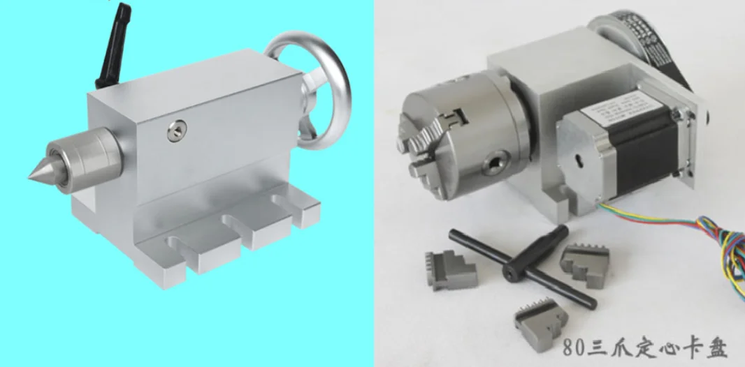 

Engraving machine fourth axis a axis rotating axis CNC dividing head 100mm chuck hollow shaft A-axis and rotating shaft acc