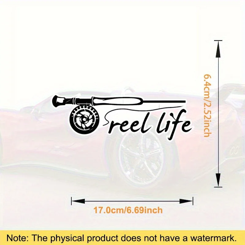 Reel Life Fly Fishing Vinyl JDM Ute Car Decal Sticker Gift Funny Fish Boat