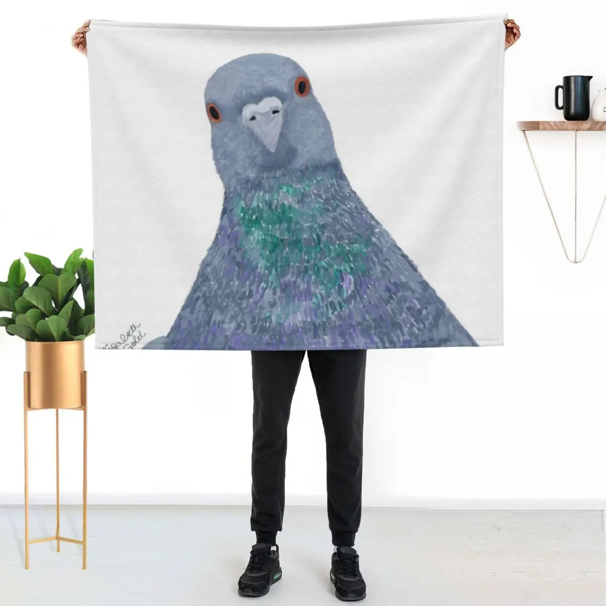 Pigeon Wild Rock Dove Bird Throw Blanket Heavy Stuffeds Quilt Luxury Designer Giant Sofa decorative Blankets