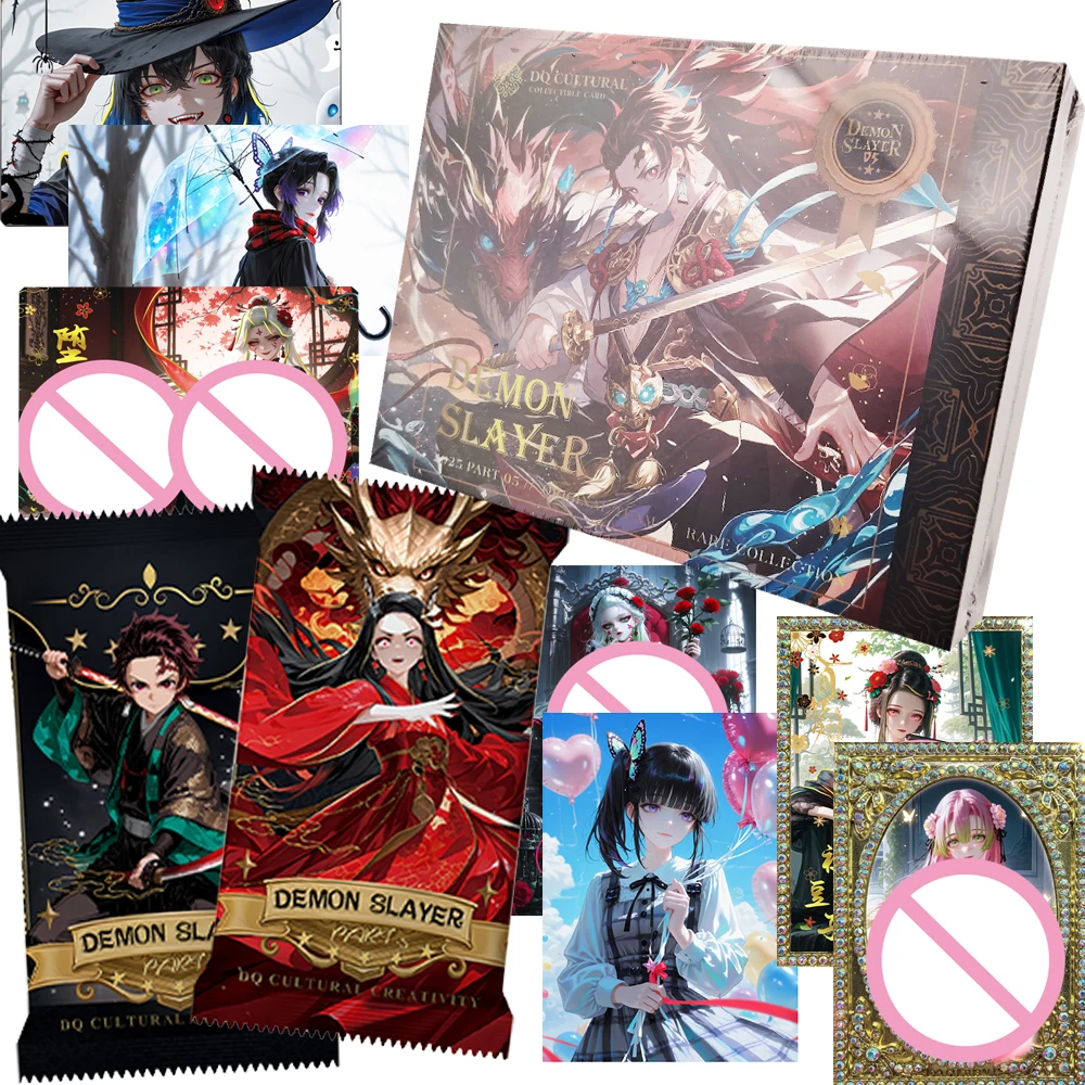 

Demon Slayer Hobby Cards Anime Goddess Kamado Nezuko Kochou Shinobu Limited Edition Crystal Photo Collection Cards Creative Gift
