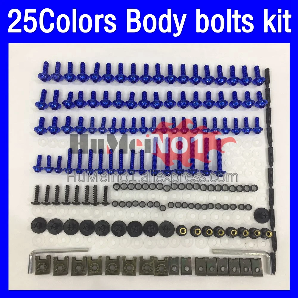 268ps Fairing bolts full screw kit For SUZUKI SAPC VJ22 RGV-250 RGV250 RGVT250 1990 1991 1992 93 94 95 96 Body bolt screws Nuts