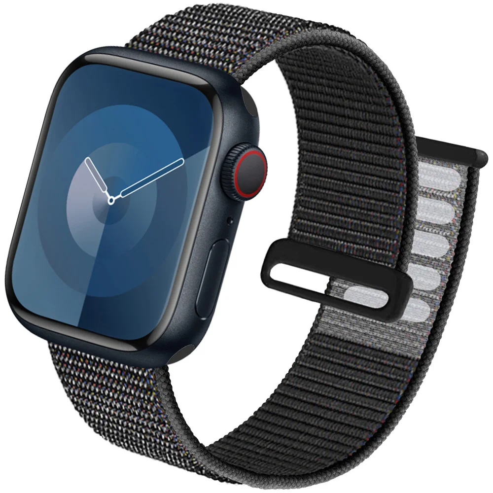 Nylon band For Apple Watch Strap 45mm 44mm 40mm 49mm 41mm 38mm 44 mm 42mm Bracelet iwatch Series 9 8 7 6 5 4 3 se ultra 2 band image 2