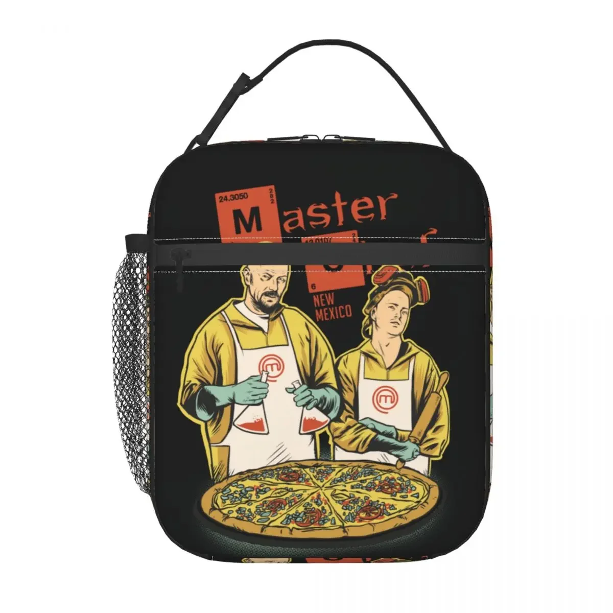 Walter White Cook Meme Insulated Lunch Bag Work School TV Show Heisenberg Portable Thermal Cooler Bento Box Kids