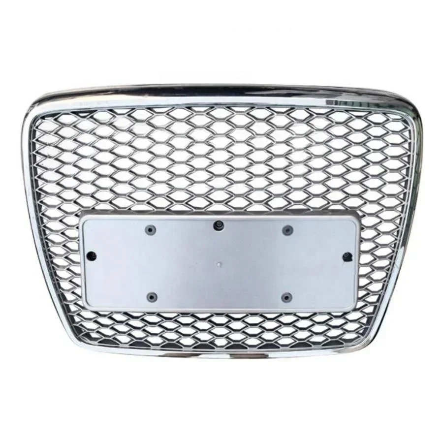 

Car Front Grille For S6/RS6 Style Front Bumper Grille Mesh Hood Grill Grille Chrome Black for A6 C6 S6 4F SFG 05-11 car-styling