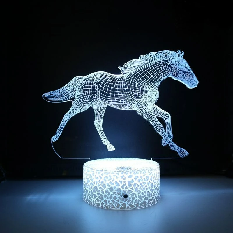 Lampada da notte con illusione ottica 3D per bambini, camera da letto, comodino, regalo di compleanno per bambina, decorazione creativa con cavo USB e telecomando (calcio