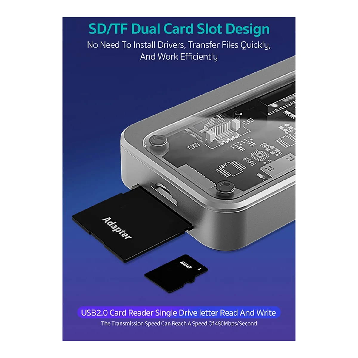 Sust-aGigabit Station d'accueil 10 en 1 Type C HUB USB Compatible lecteur de carte SD RJ45 PD 100W chargeur USB 3.0