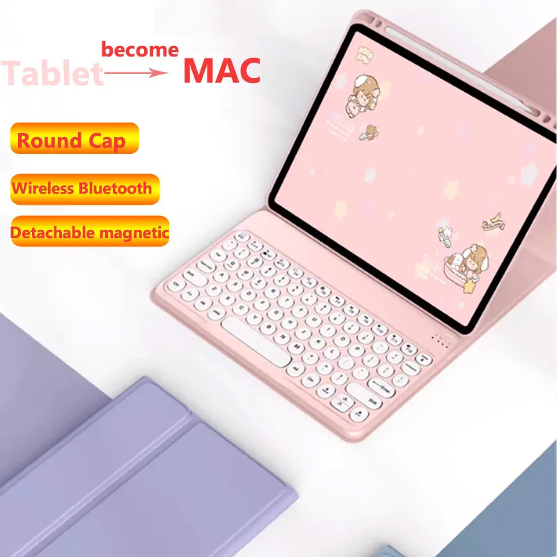 

Detachable Keyboard Case for Xiaomi Poco Pad 12.1Inch 2024 6S Pro 5 Pro 12.4 6 11 for Redmi Pad SE 11inch Magnetic with Pen Slot