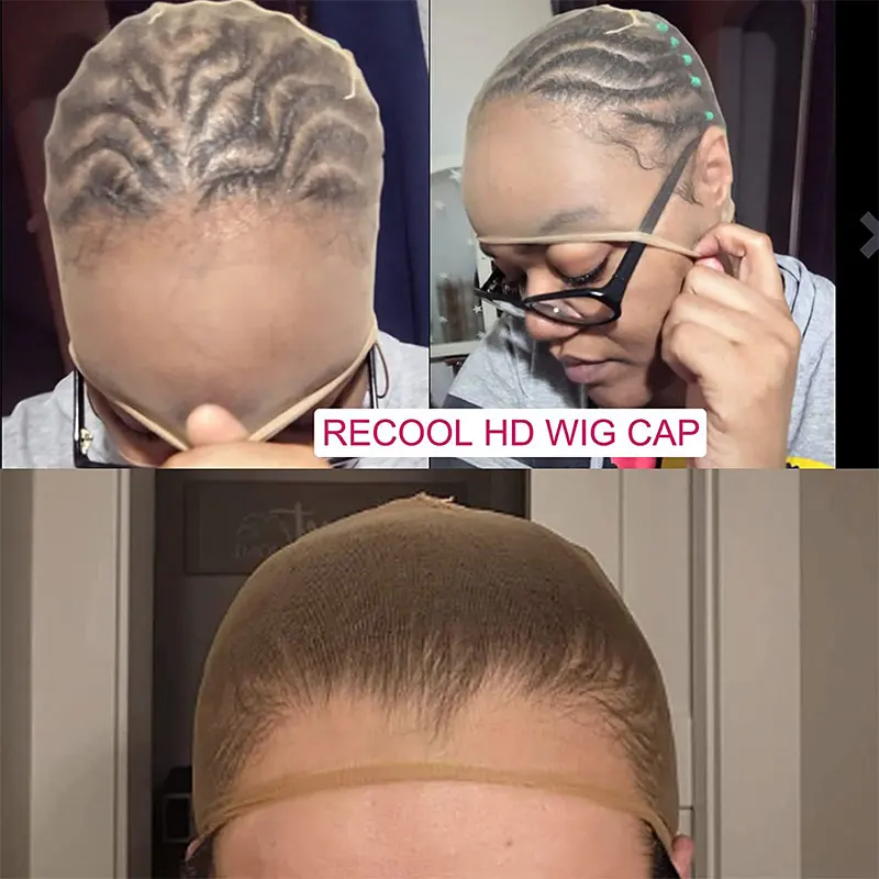 Cuffia per parrucca HD per realizzare parrucche Cuffia per parrucca per donna Cappucci invisibili sottili elastici trasparenti