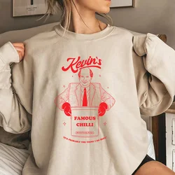 Kevin's Famous Chilli Sweatshirt Tv Show The Office Hoodie Funny Kevin Malone Michael Scott Halloween Crewneck Sweatshirts Gift