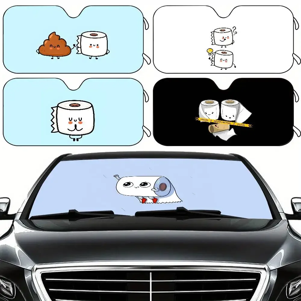 

Superman Toilet Paper Car SunShade Car Window Windscreen Cover Sun Shade Auto Sun Visor