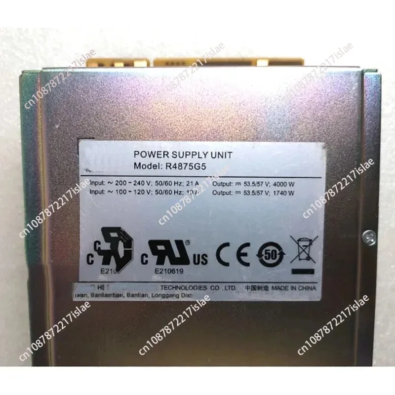 Used R4875G R4875G1 R4875G 4000W 75A high-efficiency rectifier module communication switch power supply