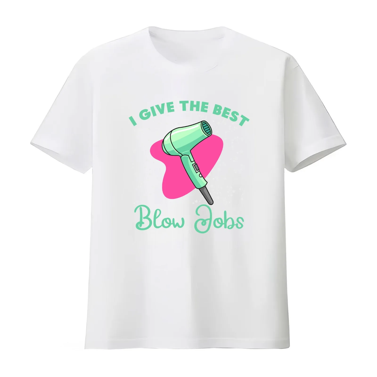 I give the best blows jobs T-Shirt Summer Casual Cotton Tee Oversized Streetwear Tops Vintage Graphic Print Unisex Men Women