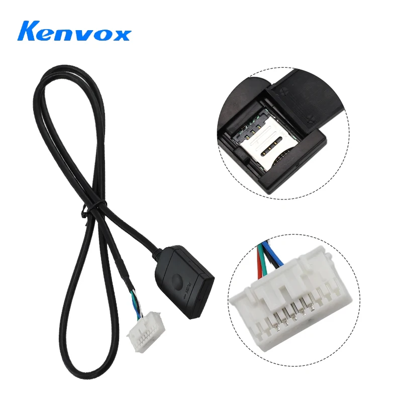 A  Sim Card Slot Adapter For Android Radio Multimedia Gps 4G 20pin Cable Connector Car Accessories Wires Replancement Part