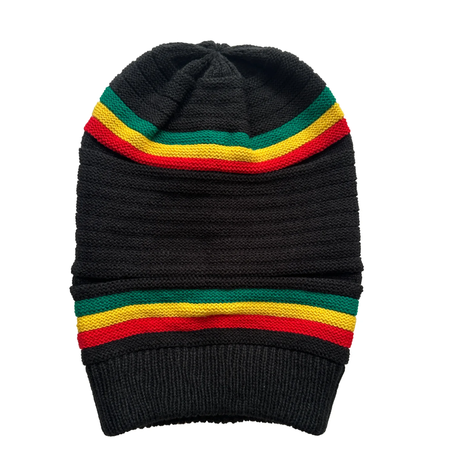 New Men's and Women's Fashionable Autumn and Winter Woolen Hats, Hip-hop Knitted Hats, and Jamaican Outdoor Rainbow Hats