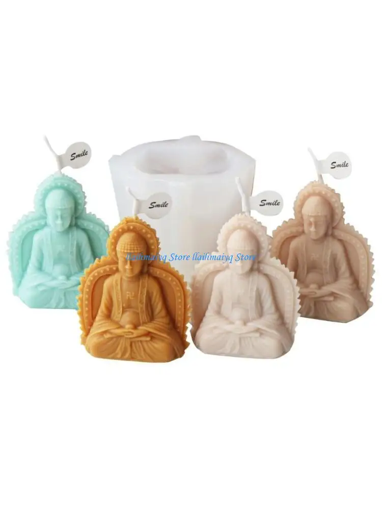 

573B Buddhas Silicone Mold Scented Making DIYs Cake Chocolate Mold Handmade Soap Molds Concrete Resin Gypsum Mold