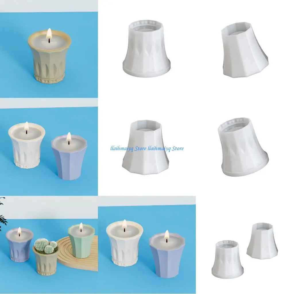 

573B Гибкая силиконовая форма круглой формы Силиконовые формы для чашек для свечей, подходящие для создания декоративных поделок