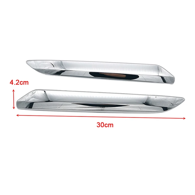 1Pair Rear Bumper Strip Cover Trim Chrome Decoration for Citroen C5 2009 2010 2011 2012