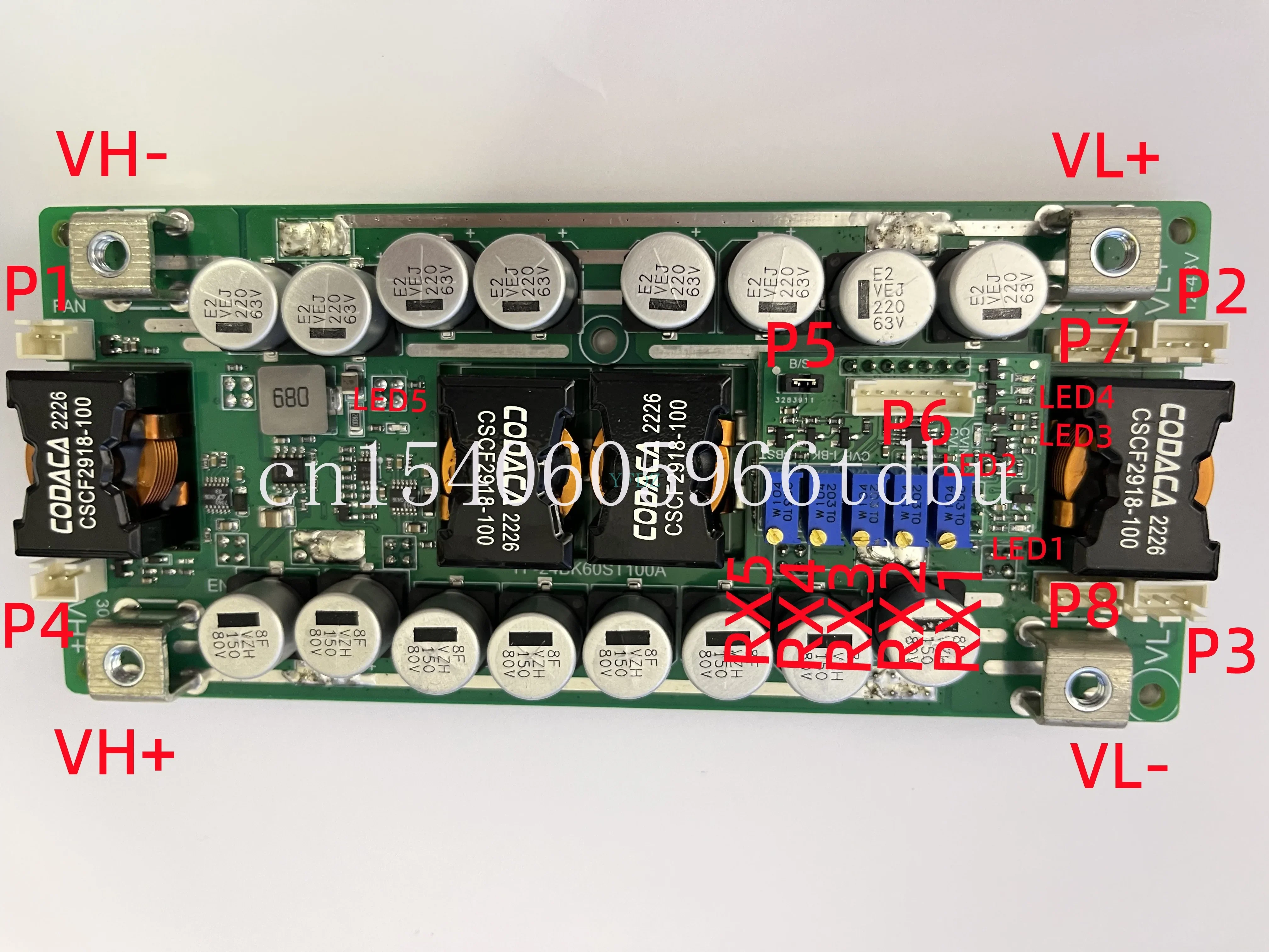 Supply 60V/80V/100A 2KW Input 12-56V/24-72V Fuel Cell DC-DC High Power Bidirectional Power